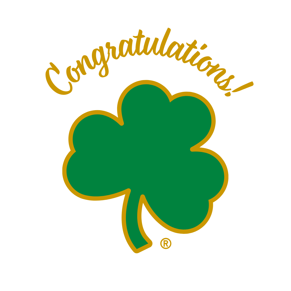 Shamrock Green/Yellow - Congratulations
