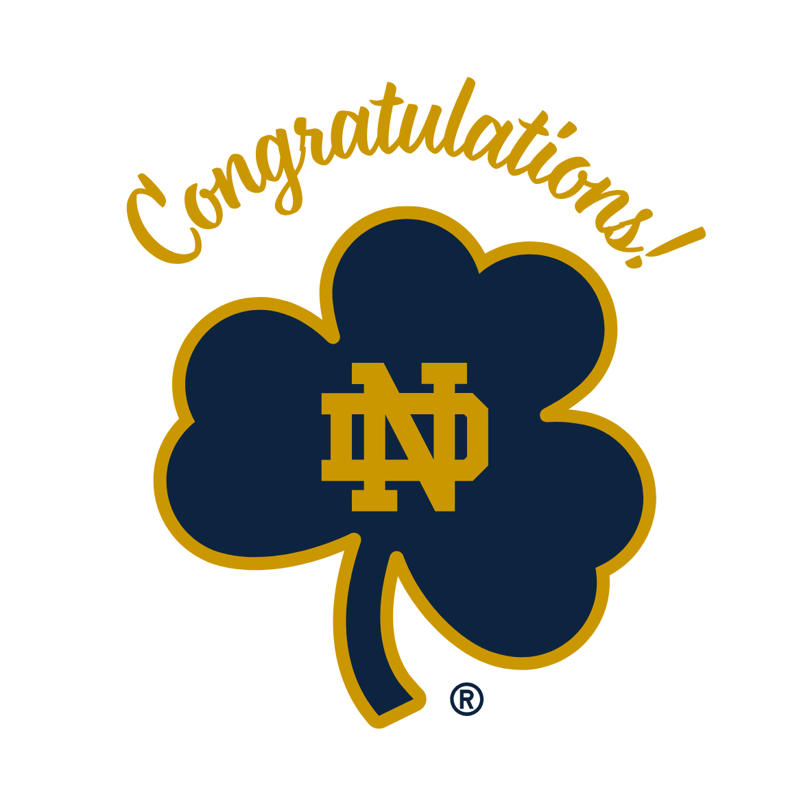 Shamrock - Cursive - Congratulations