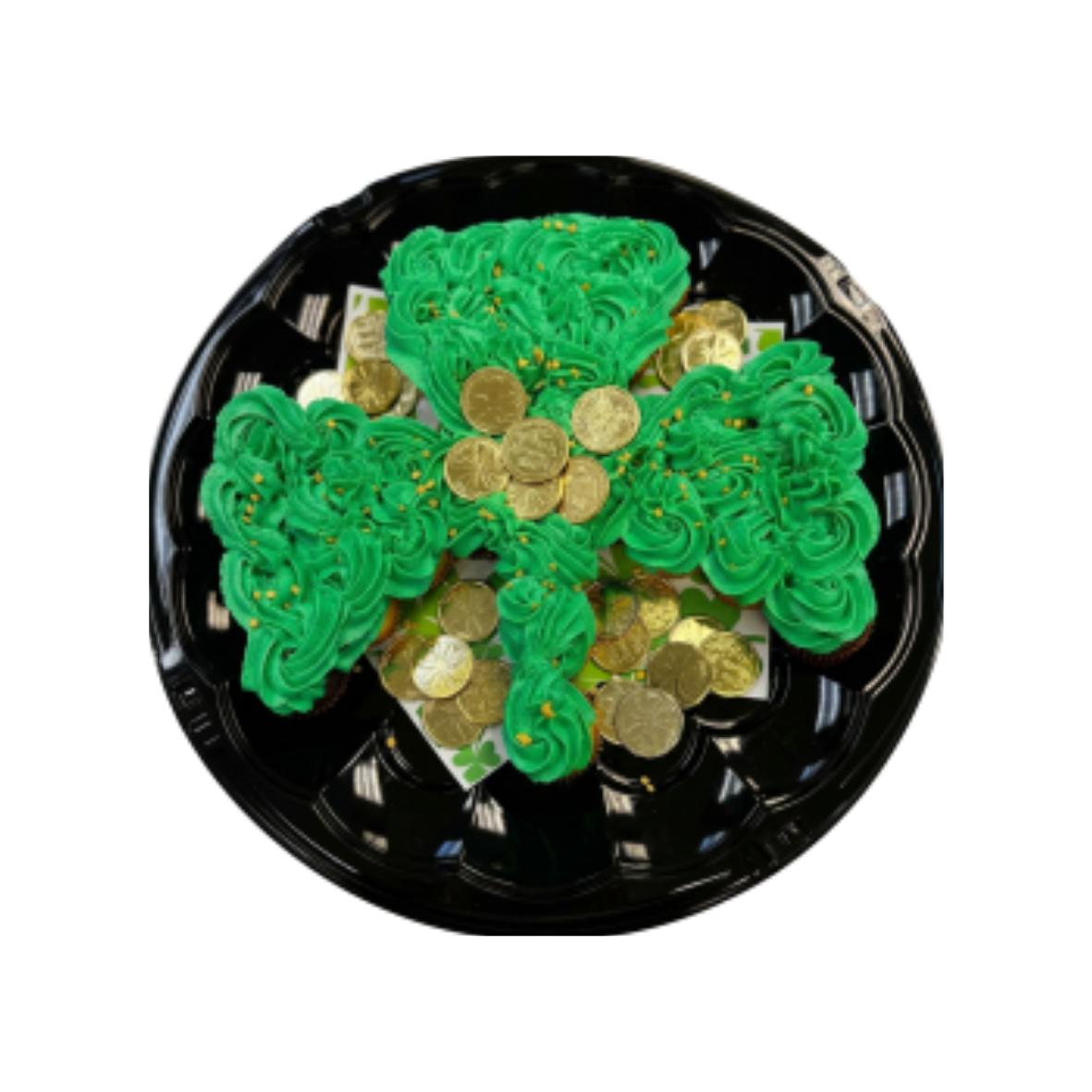 Mini Cupcake Shamrock Platter