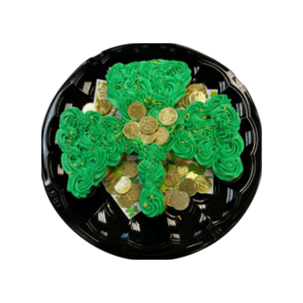 Mini Cupcake Shamrock Platter